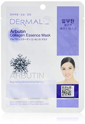 Mascarilla Facial DERMAL de Esencia de Colágeno con Arbutina 23g Paquete de 10 - Anti-envejecimiento para Piel Problemática, Tratamiento Diario - imagen 4
