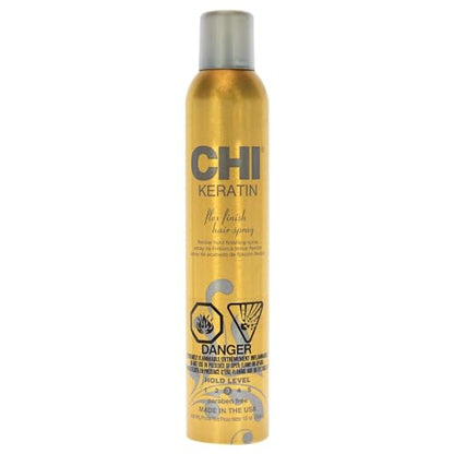 CHI Keratin Flex Finish Spray para el Cabello, Ligero, Fijación Duradera, Controla Frizz y Cabello Suelto, Spray Profesional Sin Fragancia, 10 Oz - imagen 1