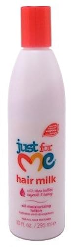 Just for Me Loción de Leche Natural para el Cabello - Hidrata y Fortalece, Contiene Leche de Coco, Manteca de Karité, Vitamina E y Aceite de Girasol, - imagen 4
