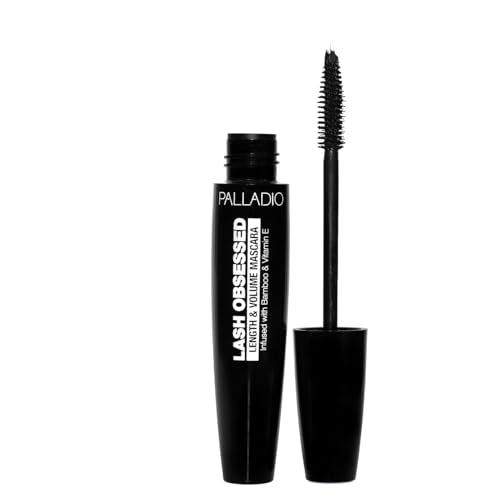 Máscara Palladio Lash Obsessed, Definición Extrema y Alargamiento, Aumenta el Volumen y Plenitud, Cubre Uniformemente las Pestañas, Color Negro - imagen 3