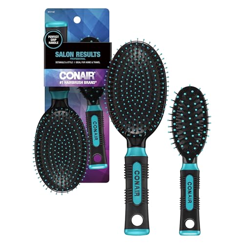 Set de Cepillos para el Cabello Conair Salon Results - Cepillo de Viaje - Cepillos para Todo Tipo de Cabello - Cepillo Desenredante - Tamaño Viaje + - imagen 1