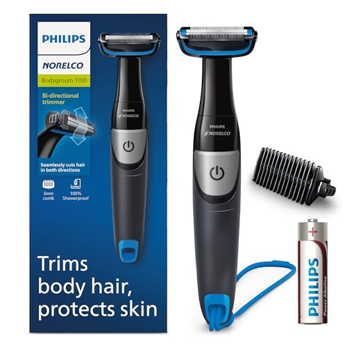 Philips Norelco Bodygroom Series 1100, BG1026/60, Recortadora y Afeitadora de Cuerpo Impermeable para Hombres - imagen 3