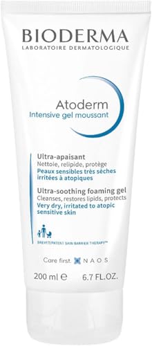 Gel Espumoso Hidratante Bioderma Atoderm, Limpiador Corporal Ultra Rico, Para Piel Muy Seca y Sensible, 6.67 Fl Oz - imagen 3