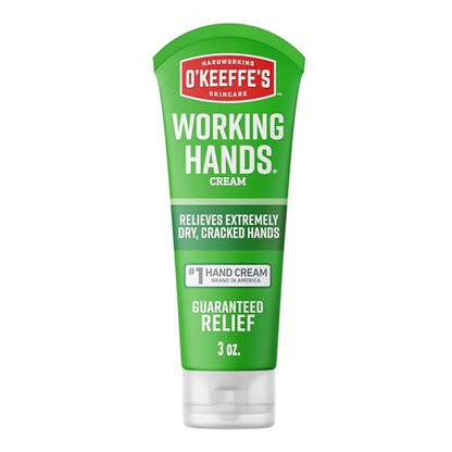 Crema de Manos O'Keeffe's Working Hands para Sequedad Extrema - Tubo de 3 oz (1 Paquete) - Cuidado Reparador para Manos Agrietadas y Secas - imagen 2