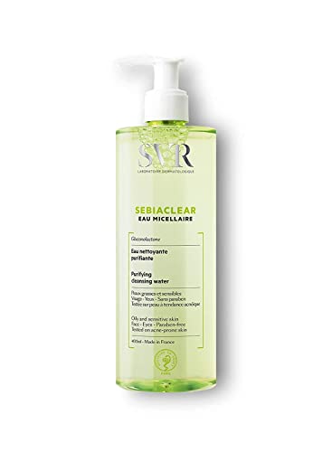 Agua Micelar SVR Sebiaclear. Desmaquillante Limpiador para Piel Sensible, Grasa y Mixta. Limpiador Facial Matificante, Purificante e Hidratante que - imagen 3
