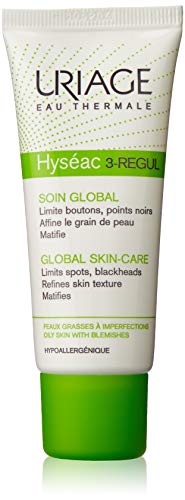 URIAGE Hyseac 3-REGUL Cuidado Global 1.35 fl. oz. | Hidratante Matificante y Minimizador de Poros para Piel Grasa a Mixta Propensa al Acné - imagen 2