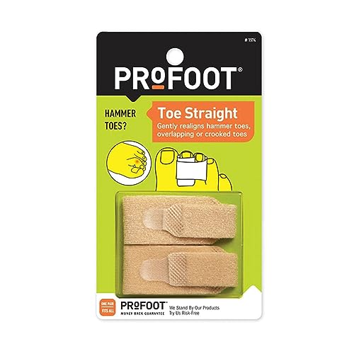 Profoot Faja para Dedos en Martillo, 1 Par, Realinea Suavemente Dedos en Martillo, Dedos Superpuestos o Torcidos, Amortigua para Evitar Rozaduras e - imagen 1