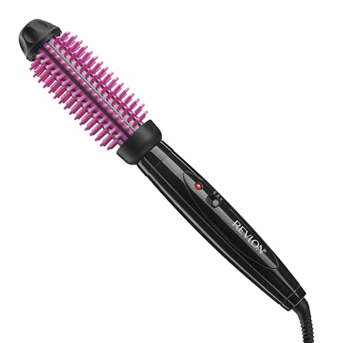 Cepillo de peinar calentado con cerdas de silicona REVLON | Volumen duradero y fácil de estilizar | Barril de 1 para estilos suaves y con cuerpo - imagen 1