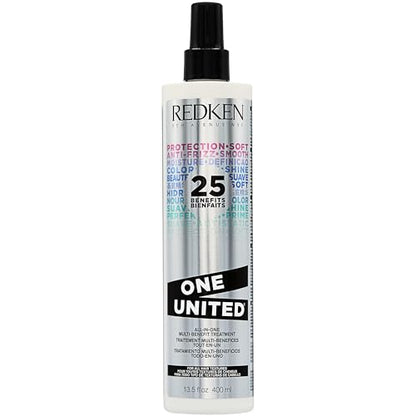 Redken One United Acondicionador Sin Enjuague - Tratamiento Multifuncional para Todo Tipo de Cabello, Spray Desenredante y Protector Térmico, Sin - imagen 3