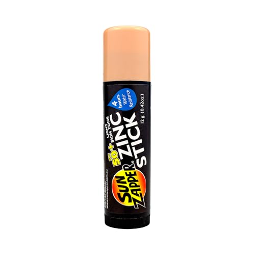 Sun Zapper Stick de Protector Solar con Óxido de Zinc SPF 50+ para Piel Clara – Protector Mineral para Cara y Cuerpo, Resistente al Agua, Tamaño de - imagen 1
