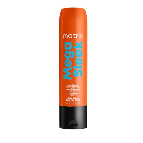 Acondicionador Matrix Mega Sleek - Suavizante y Desenredante, Hidratante y Brillo, Para Cabello Seco, Dañado y Frizz, Profesional, Con Manteca de - imagen 1