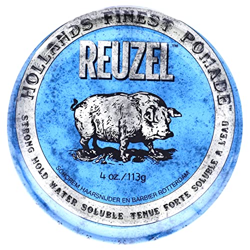 Pomada REUZEL Azul, Fijación Fuerte Todo el Día, Estilo Soluble en Agua, Alto Brillo y Sin Escamas, Fácil de Lavar, Para Todo Tipo de Cabello - imagen 2