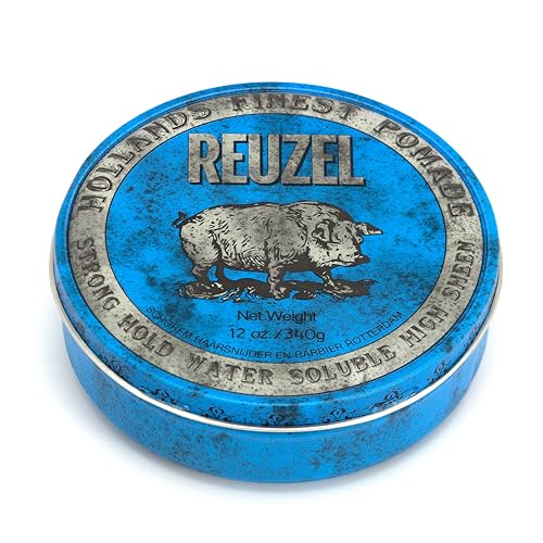 Pomada REUZEL Blue, Fijación Fuerte Todo el Día, Estilo Soluble en Agua, Brillo Alto y Sin Escamas, Fácil de Lavar, Para Todo Tipo de Cabello - imagen 3
