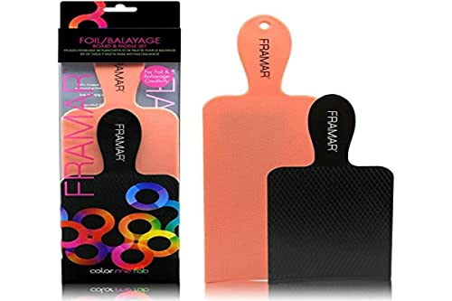 Juego de Tablero y Paleta Balayage FRAMAR - Tablero de Papel de Aluminio Largo y Corto para Mechas, Superficie Texturizada para Mejor Agarre, Flujo - imagen 1