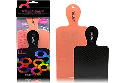 Juego de Tablero y Paleta Balayage FRAMAR - Tablero de Papel de Aluminio Largo y Corto para Mechas, Superficie Texturizada para Mejor Agarre, Flujo - imagen 1
