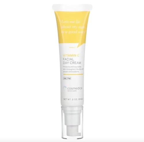 Crema Facial Hidratante Cosmedica Skincare con 15% de Vitamina C - 2 onzas - Protege y nutre la piel durante el día - Vegana, Libre de Crueldad - imagen 3