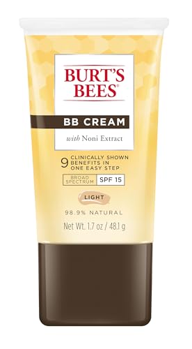 Crema BB Burt's Bees con SPF 15, loción con tinte y protector solar de amplio espectro para todo tipo de piel, 98.9% de origen natural, ligera, 1.7 - imagen 2