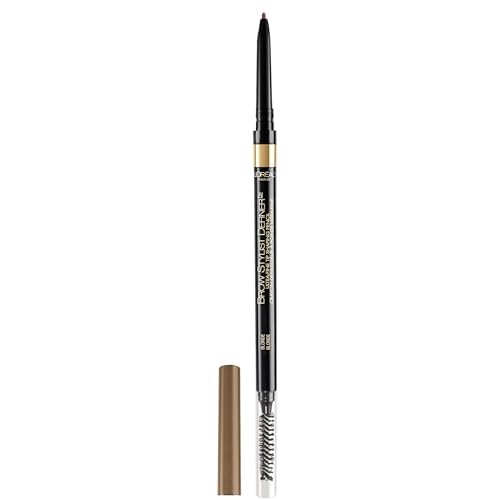 Lápiz de Cejas L'Oreal Paris Makeup Brow Stylist Definer Waterproof, Ultra-Fino, Relleno para Áreas Escasas, Rubio, 0.003 Onzas (Paquete de 1) - imagen 3