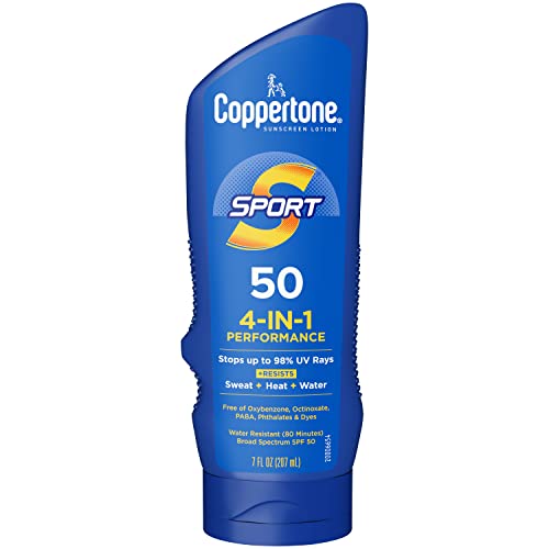 Loción Solar Coppertone SPORT de Amplio Espectro SPF 50 (7 Onzas Líquidas) (El empaque puede variar) - imagen 3