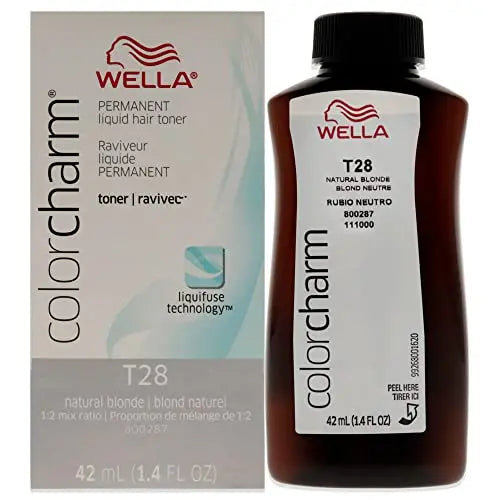 COLORCHARM Tónicos Líquidos Permanentes | Neutraliza el Amarillo | Libre de Parabenos | Vegano | T28 Rubio Natural | 1.4 Fl Oz - imagen 4