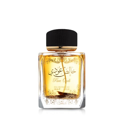 Set de 2 Piezas de Perfumes Lattafa Pure Oudi (Khalis Oudi) para Unisex (Spray de Eau de Parfum de 3.4 Onzas + Spray Corporal Perfume de 1.7 Onzas) - imagen 1