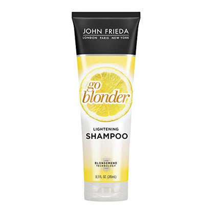 Champú John Frieda Sheer Blonde Go Blonder, Aclarador Gradual, 8.3 oz, con Cítricos y Manzanilla, Tecnología BlondMend - imagen 2