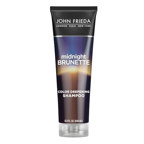 Champú John Frieda Midnight Brunette, Champú para Profundizar Color y Refrescar Tonos Marrones, Infusionado con Aceite de Cacao y Prímula, 8.3 Oz - imagen 2