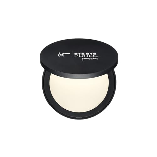Polvo de Acabado Presionado IT Cosmetics Bye Bye Pores - Tono Universal Translúcido - Con Péptidos Antienvejecimiento, Colágeno Hidrolizado y - imagen 2