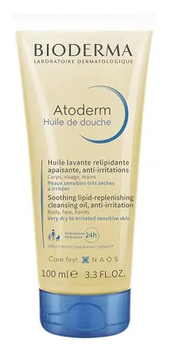 Bioderma - Atoderm - Aceite de Ducha - Limpiador Hidratante y Nutritivo para Cuerpo y Cara - para Familia con Piel Muy Seca y Sensible 3.33 Fl Oz - imagen 1