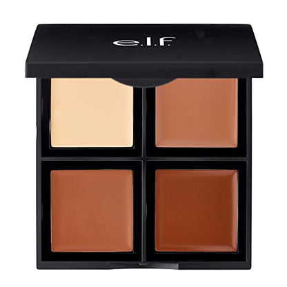 Paleta de Contorno en Crema e.l.f., 4 Tonos, Fácil de Aplicar, Mezclable, Construible, Resalta, Contornea, Esculpe, Compacta, 0.43 Oz - imagen 4