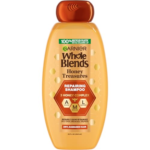 Champú Reparador Garnier Whole Blends Miel y Tesoro, para Cabello Dañado, 22 Fl Oz (Paquete de 1) - imagen 4