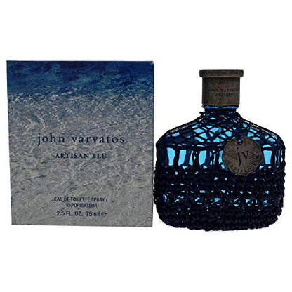 Colonia para Hombre John Varvatos, Artisan Blu Eau de Toilette Spray, Fragancia Fougere Acuática con Notas de Albahaca, Pino y Geranio, 4.2 fl oz - imagen 1