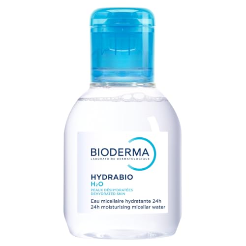 Agua Micelar Bioderma Hydrabio, Tamaño de Viaje, Limpiador Facial Suave y Desmaquillante para Piel Sensible y Deshidratada, 3.3 Fl oz - imagen 2