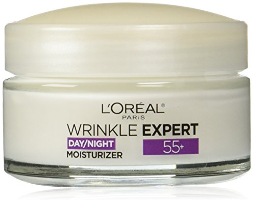 L'Oreal Paris Wrinkle Expert 55+ Crema Hidratante Facial Anti-Envejecimiento con Calcio, No Grasosa, Apta para Piel Sensible 1.7 fl. oz - imagen 1