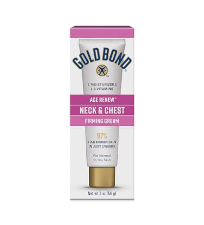 Crema reafirmante para cuello y pecho Gold Bond Age Renew, 2 Oz, hidrata y mejora visiblemente la firmeza, textura y elasticidad de la piel - imagen 3