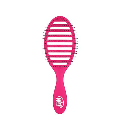 Cepillo para el cabello Wet Brush Speed Dry - Rosa - Diseño ventilado y cerdas HeatFlex ultra suaves, seguras para secar con secadora, mango - imagen 3