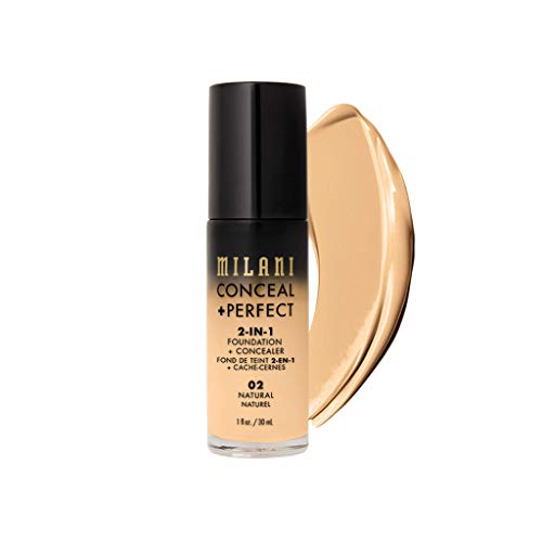 Base y Corrector 2 en 1 Milani Conceal + Perfect para un Cutis Impecable, Corrige Ojeras, Cubre Imperfecciones y Enrojecimiento, Resistente al Agua - - imagen 3