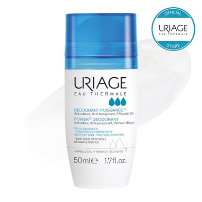 Desodorante Antitranspirante Clínico URIAGE Power 3 1.7 fl. oz. | Protección Roll-On | Para Hombres y Mujeres | Combate Olores y Proporciona - imagen 4