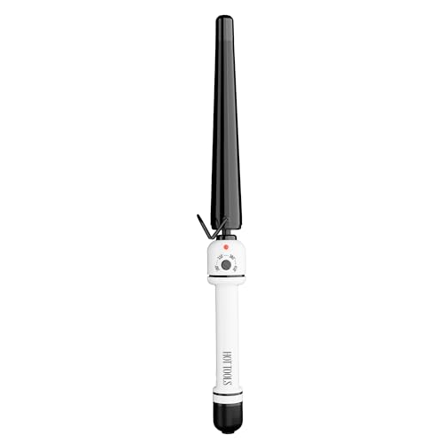 Plancha de Rizar Extra Larga Tapered Nano Cerámica HOT TOOLS Profesional para Rizos Brillantes, 3/4 a 1 1/4 Pulgadas - imagen 1