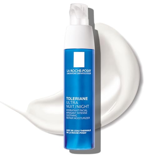Crema de Noche La Roche-Posay Toleriane Dermallergo para el Rostro, Hidratante Calmante Intenso con Vitamina E, Probada para Alergias, para Piel - imagen 2