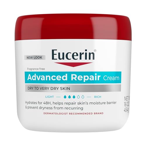 Crema Corporal Eucerin Advanced Repair para Piel Muy Seca, Hidratante Diario Sin Fragancia, Tarro de 16 Oz - imagen 1
