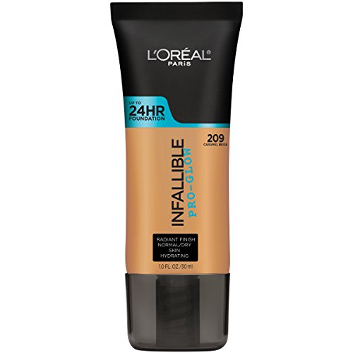 Base de Maquillaje L'Oreal Paris Infallible Pro-Glow hasta 24HR, Caramelo Beige, 1 fl oz. - imagen 2