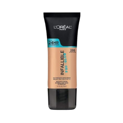 Base de Maquillaje L'Oreal Paris Infallible Pro-Glow hasta 24HR, Beige Natural, 1 fl oz. - imagen 1