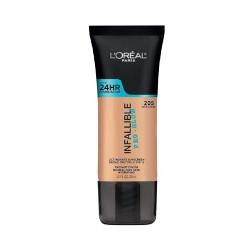 Base de Maquillaje L'Oreal Paris Infallible Pro-Glow hasta 24HR, Beige Natural, 1 fl oz. - imagen 3