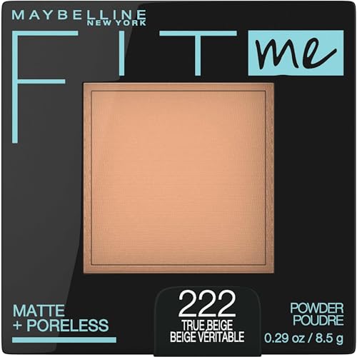 Polvo Compacto Maybelline Fit Me Matte + Poreless para Maquillaje y Fijación, Beige Verdadero, 1 Unidad - imagen 1