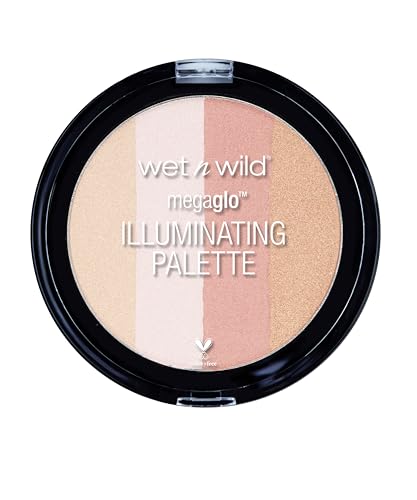 wet n wild MegaGlo Paleta de Rubor Iluminador en Polvo, Catwalk Pink, Maquillaje para Rostro con Iluminador - imagen 1