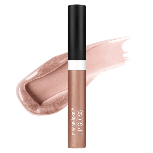 Wet n Wild MegaSlicks Brillo Labial, Ultra Brillante, Enriquecido con Vitamina E, Hidratante, Cruelty-Free y Vegano - Oro Rosa - imagen 3