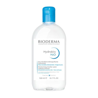 Bioderma - Hydrabio H2O - Agua Micelar - Limpieza y Desmaquillado - para Piel Sensible y Deshidratada, 500 ml (Paquete de 1) - imagen 2