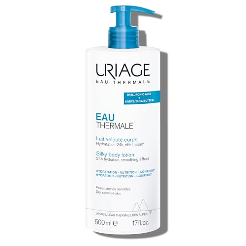 Loción corporal hidratante Uriage Eau Thermale con Manteca de Karité y Ácido Hialurónico, hidratación por 24 horas, textura ligera y sedosa, aroma - imagen 1