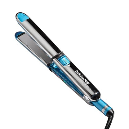 Plancha de Pelo BabylissPRO Nano Titanium Prima Ionic, Herramienta Profesional para Alisar y Rizar el Cabello, Azul - imagen 3